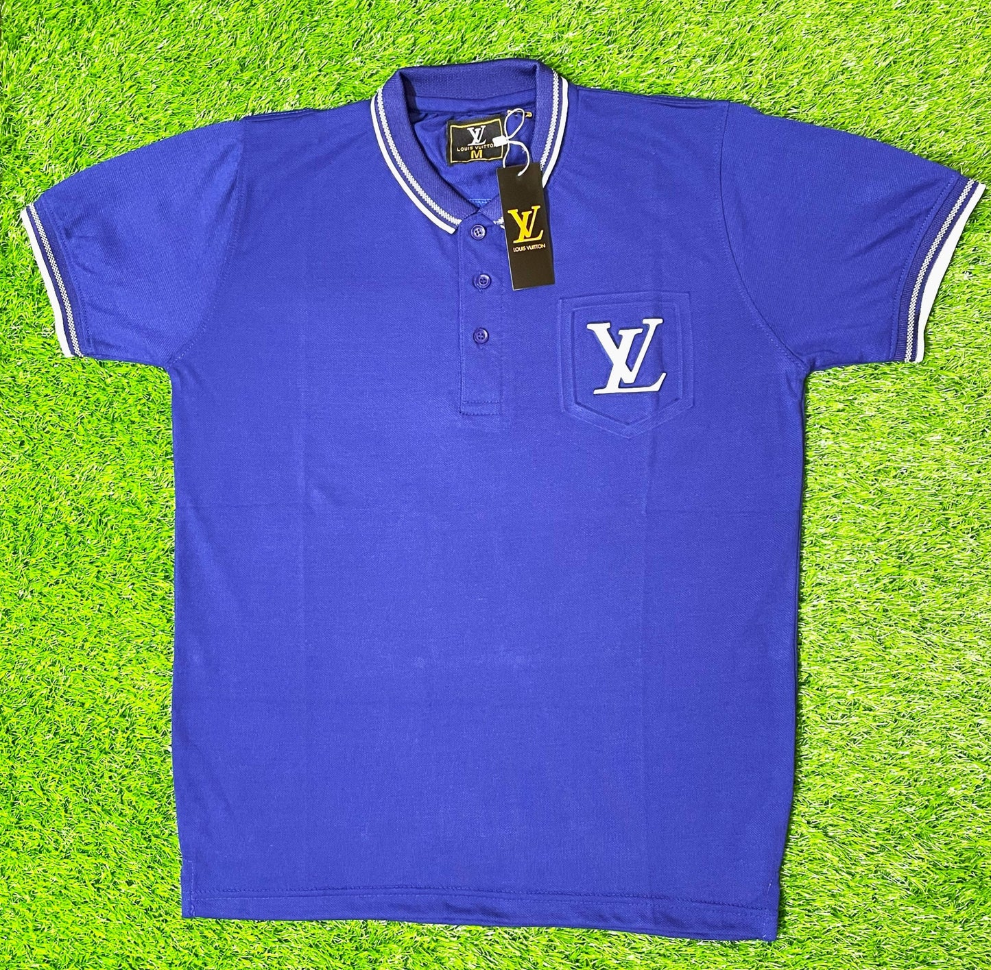 VL Half Sleeve Royal Blue T Shirt For Men