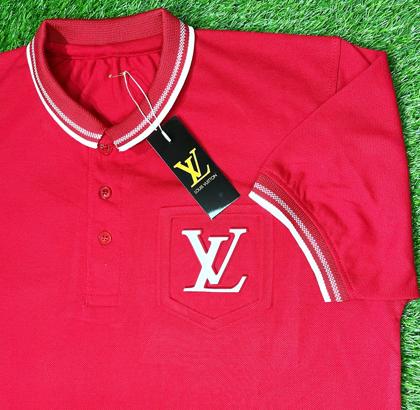 VL Half Sleeve Red T Shirt For Men